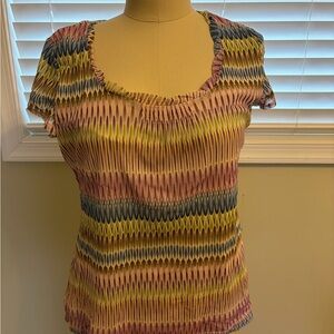 💥 Multicolor Patterned Women's Top Liz & co.